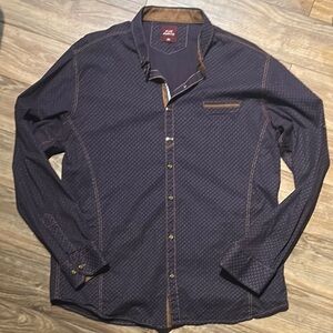 Men's Casual Button Down Shirt 4XL Rockabilly Ranch Cattlemen Western